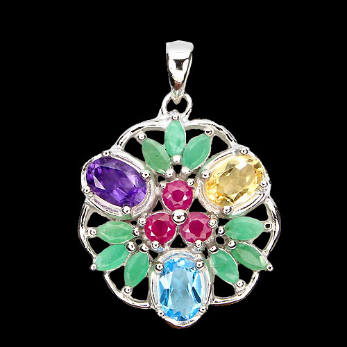 Smaragd rubin amethyst - rubin, citrin