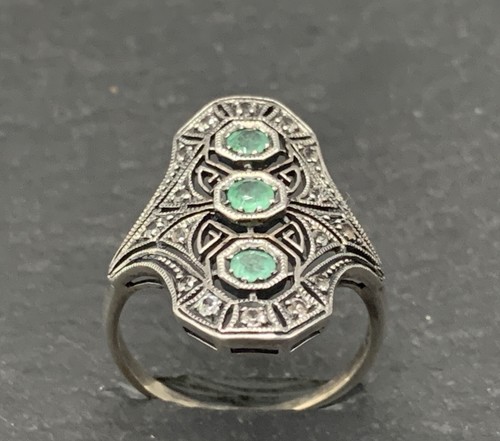 Smaragd ring topas - smaragd,