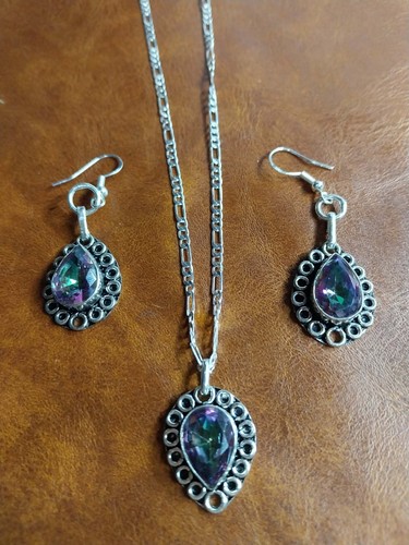 Schmuckset mit mistick topas - mit,