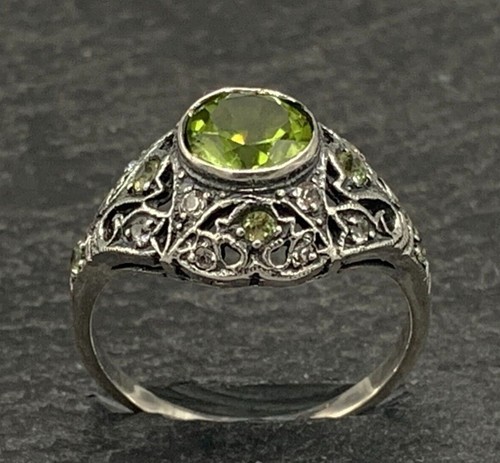 Peridot ring topas - ring,